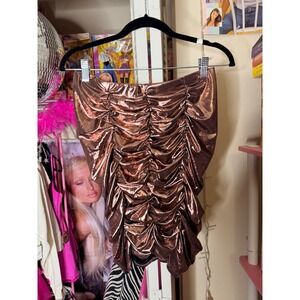 Metallic pink purple size medium skirt